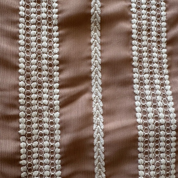 House of Harlow 1960 Striped Mini Dress in Tan and White - Picture 8 of 12